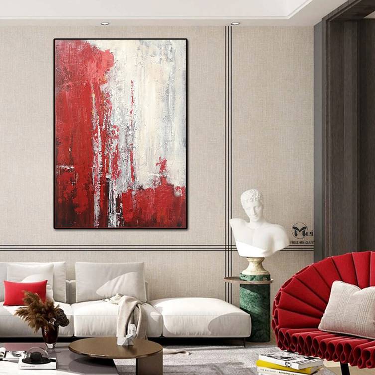 Entryway Original Days Contemporary Abstract Canvas Artwork 4QCCK